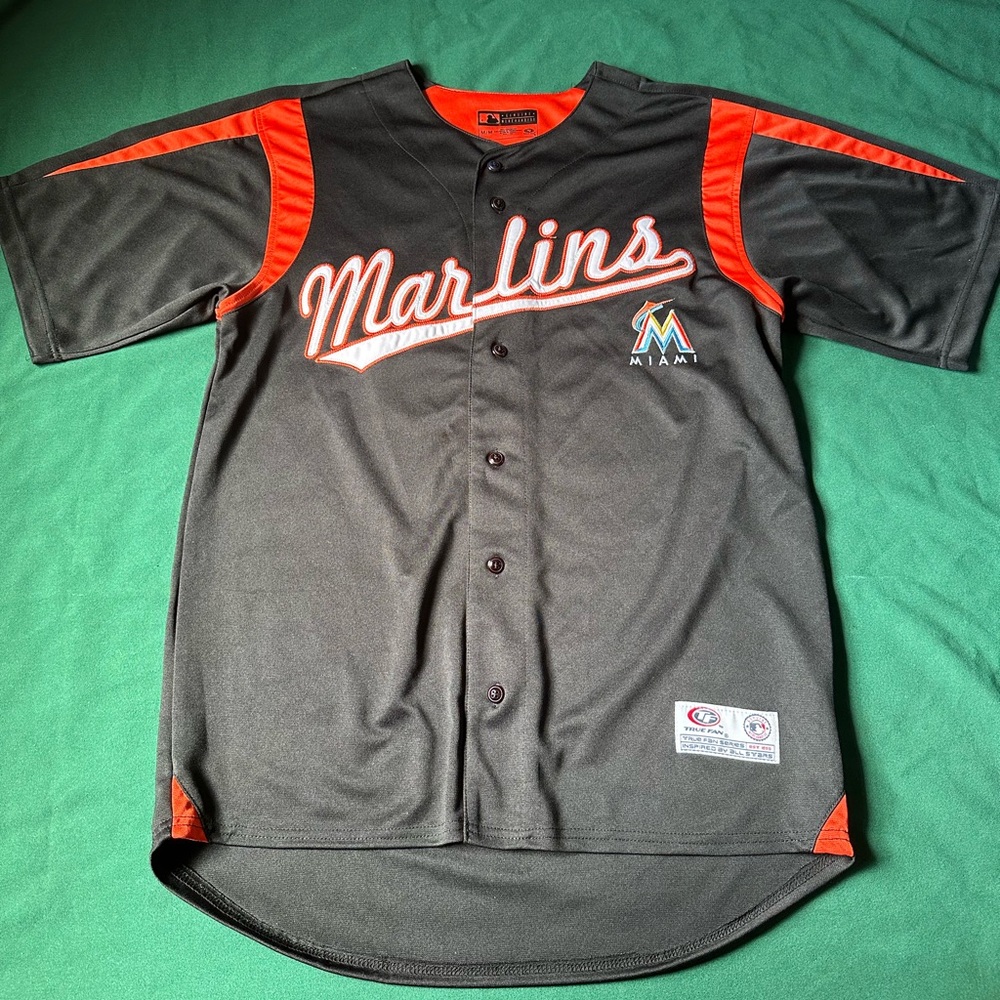 Miami Marlins Major League Baseball Medium Jersey Black True Fans Series